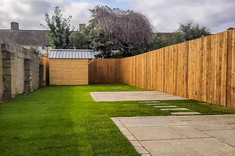 Garden Make Over - Lawn, Paving, Fencing