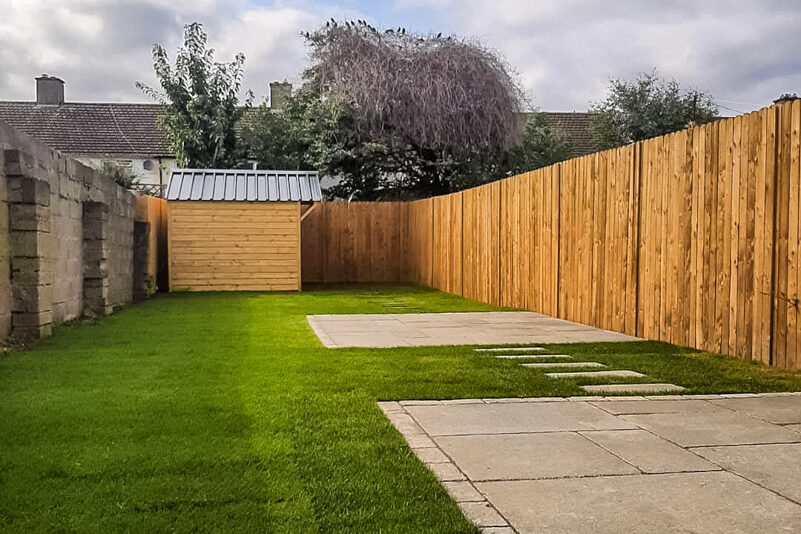 Garden Make Over – Lawn, Paving, Fencing Garden Make Over - Lawn, Paving, Fencing