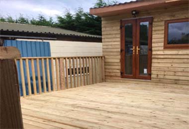 Decking and fencing