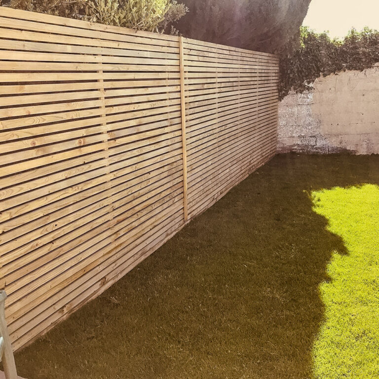 Abbey Fencing with 1 inch gaps