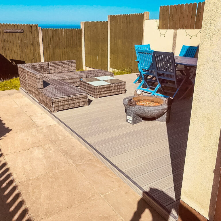 Decking, paving and fencing