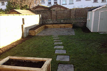 Paved patio and paving stones